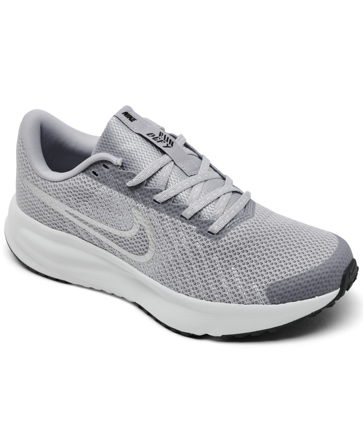 Nike Women's Run Defy Running Sneakers from Finish Line - Wolf Gray,Silver