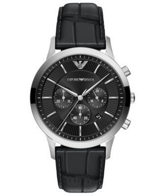 Men's Archetipo Chronograph Leather Watch 43mm