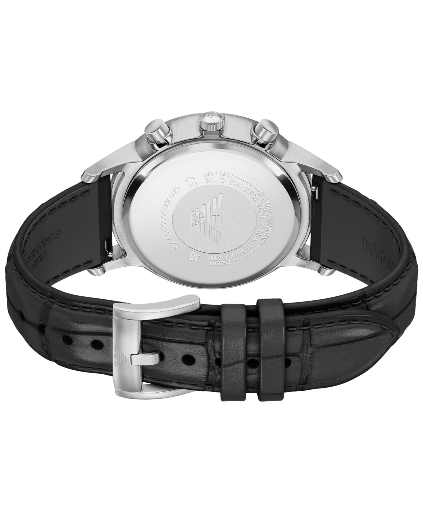 Мужские часы Emporio Armani Archetipo Chronograph Leather 43mm — фото 5