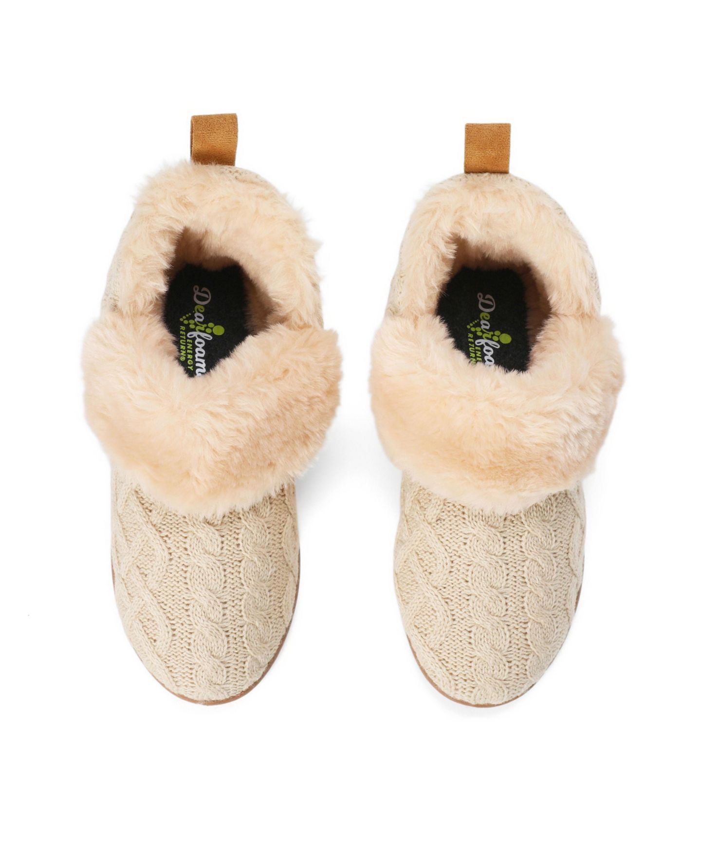 Женские тапочки Dearfoams Moritz Bootie Slipper, цвет: Вязаный — фото 4