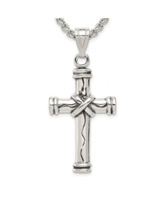 Sterling Silver Antiqued Cross Pendant