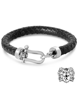 Men's Chorded Leather Bracelet