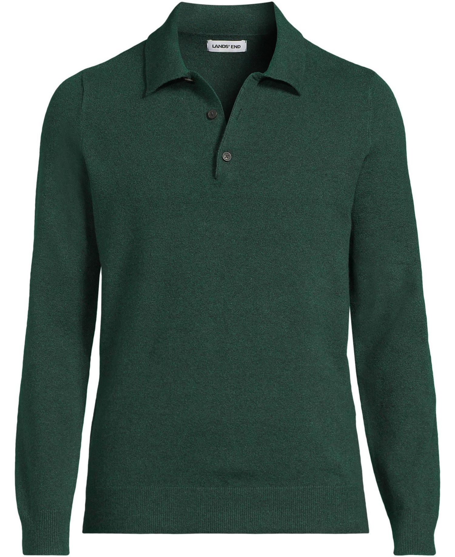 Men's Cashtouch Long-Sleeve Regular-Fit Polo Shirt