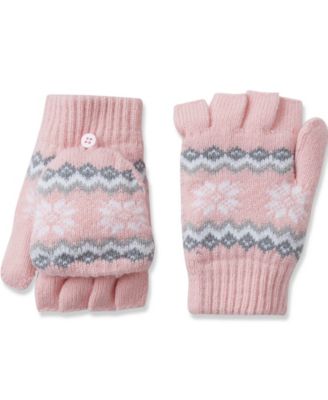 Girls' Convertible Fair Isle Mittens
