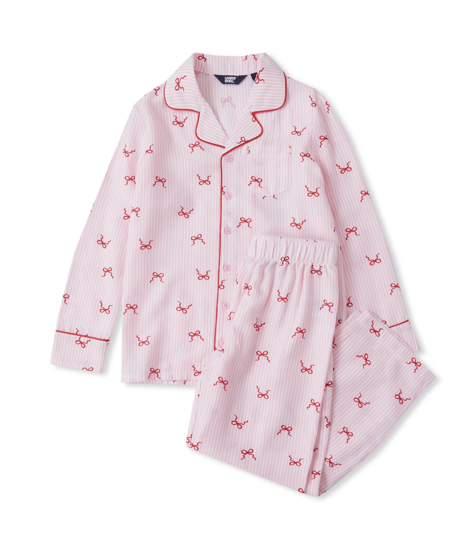 Big Girls Flannel 2 Piece Pajama Set