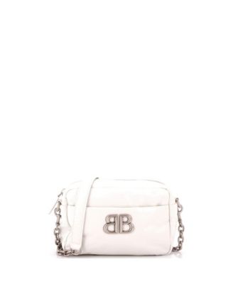 XS Monaco Crossbody Chain-Strap Leather Camera Bag