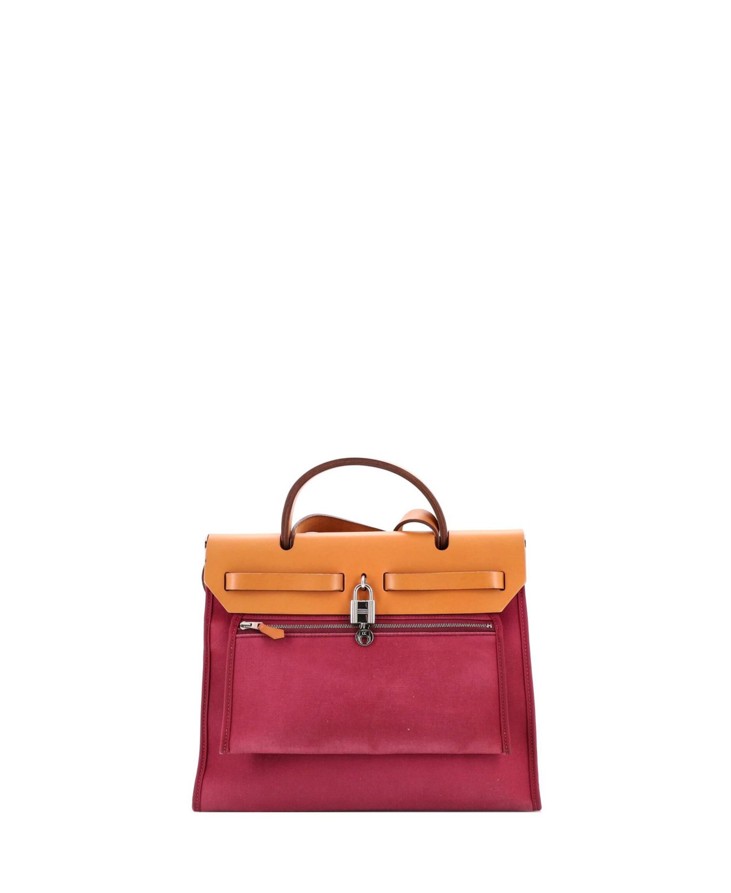 Herbag Zip Leather and Canvas Work Tote