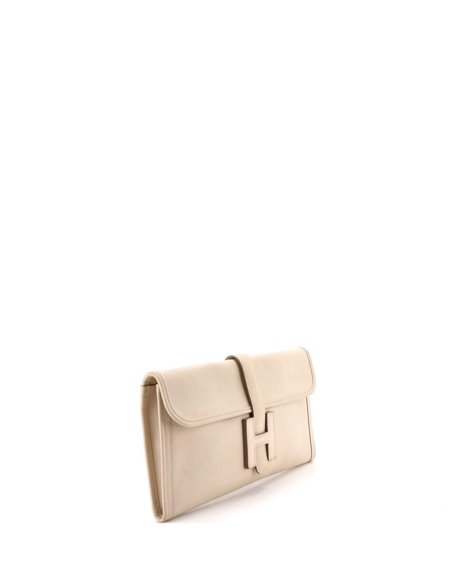 Pre-Owned Herm&eacute;s 29 Jige Elan Small Leather Clutch