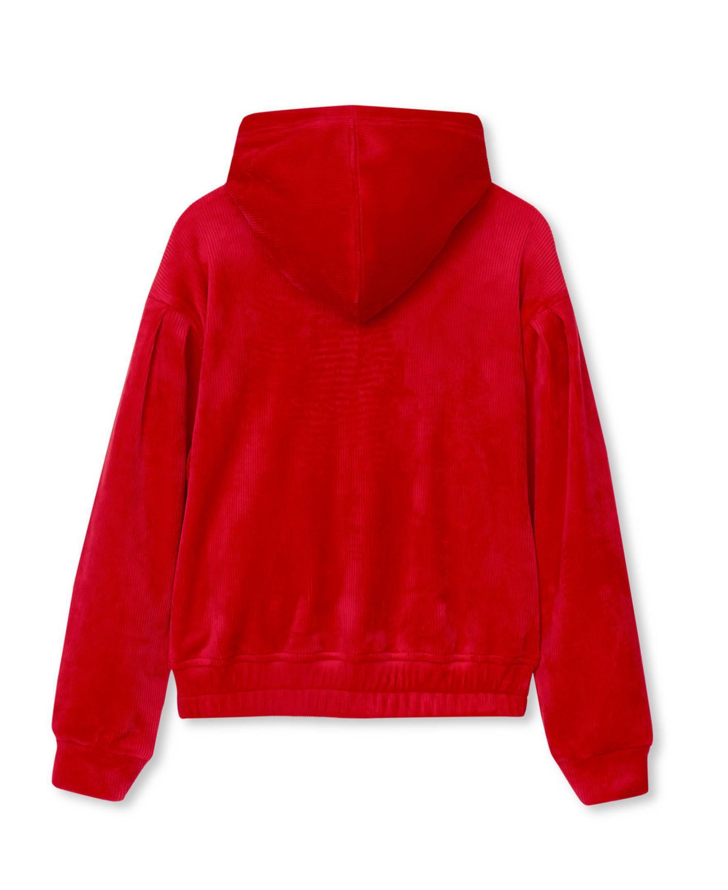 Girls' 4-16 Plush Long-Sleeve Drop-Shoulder Hoodie