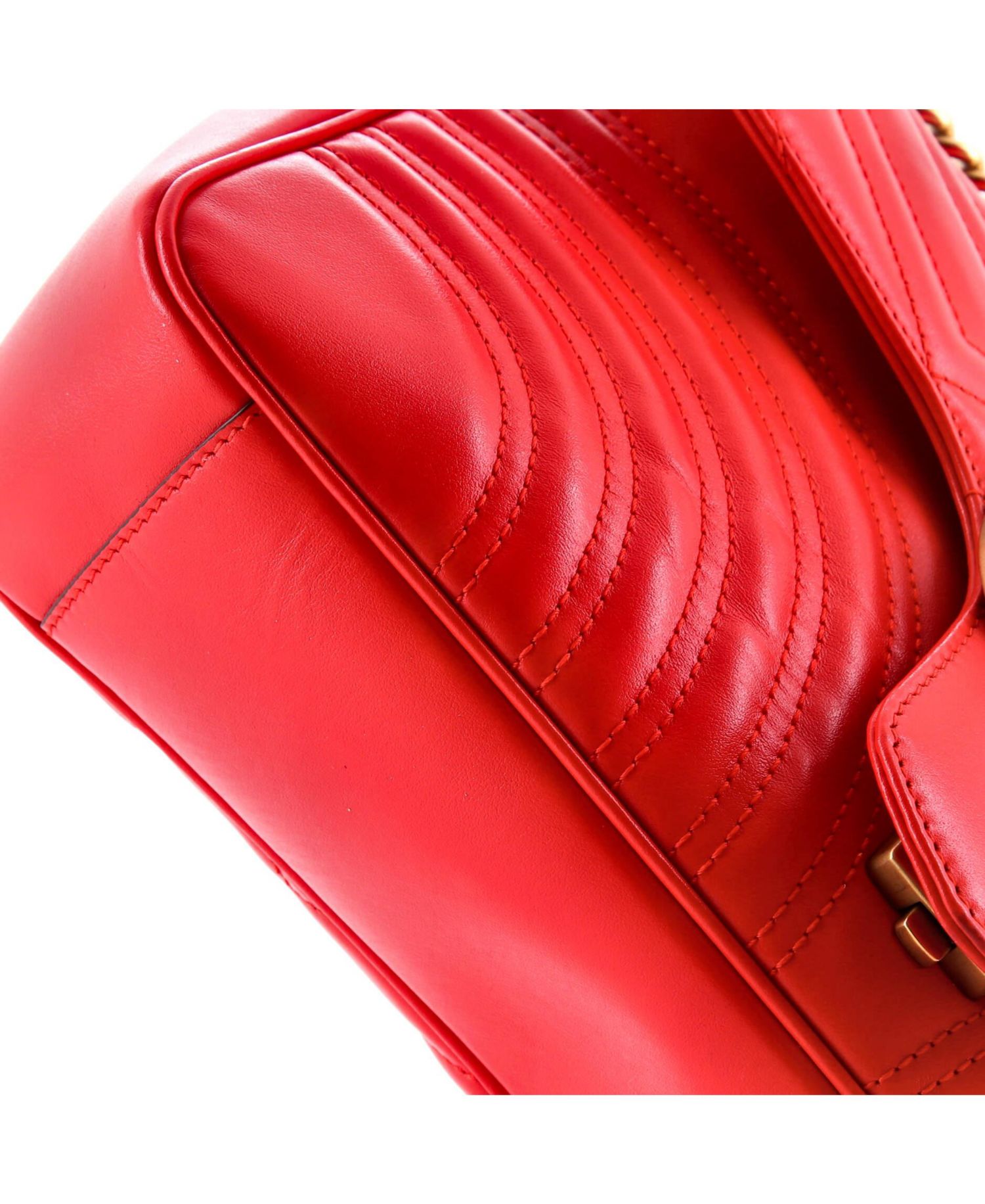 Large GG Marmont Flap Bag Matelasse Leather