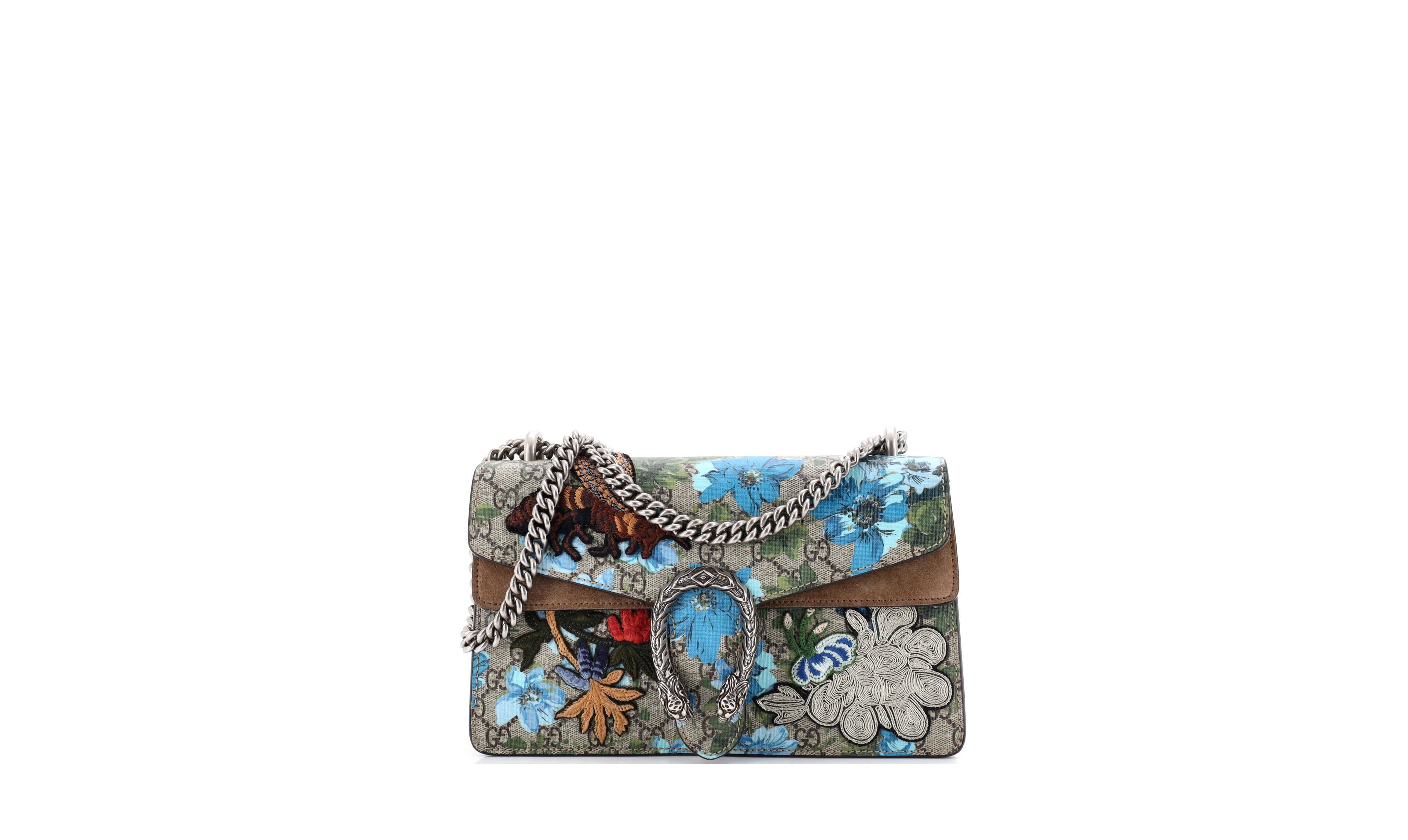 Pre-Owned Gucci Dionysus Small Embroidered Printed Crossbody Shoulder Bag