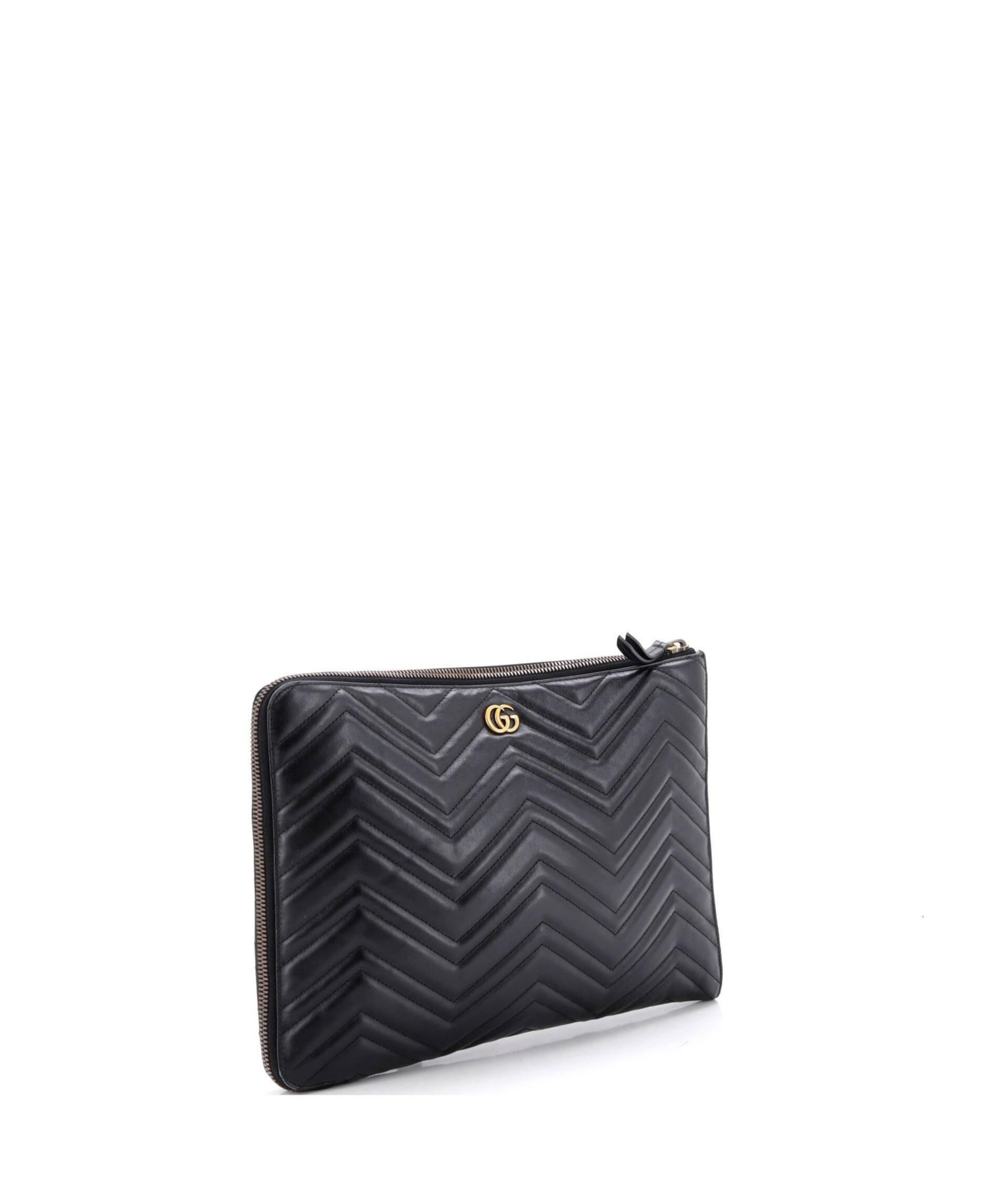 GG Marmont Matelasse Portfolio Clutch