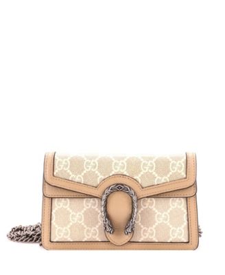 Super Mini Dionysus Bag GG Coated Canvas with Leather