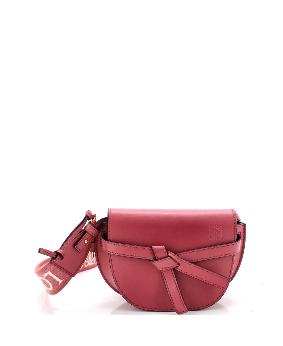 Pre-Owned Loewe Mini Leather Gate Crossbody Shoulder Bag, 8"W x 5"H x 3"D