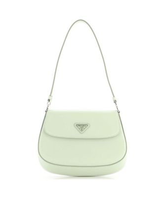Small Cleo Flap Shoulder Bag Spazzolato Leather