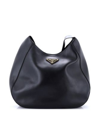 Large Triangle Logo Curved Hobo City Calf
