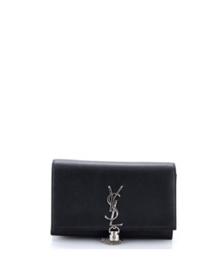 Small Classic Monogram Tassel Crossbody Bag Leather