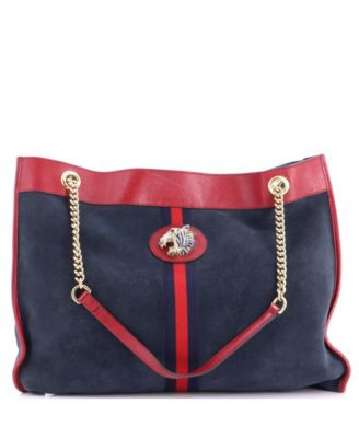 Rajah Chain Large Suede Tote