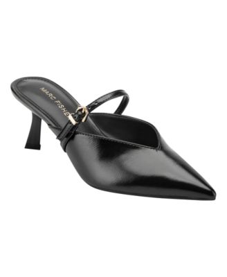 Women's Anty Mary Jane Kitten Heel Pointed Toe Pumps