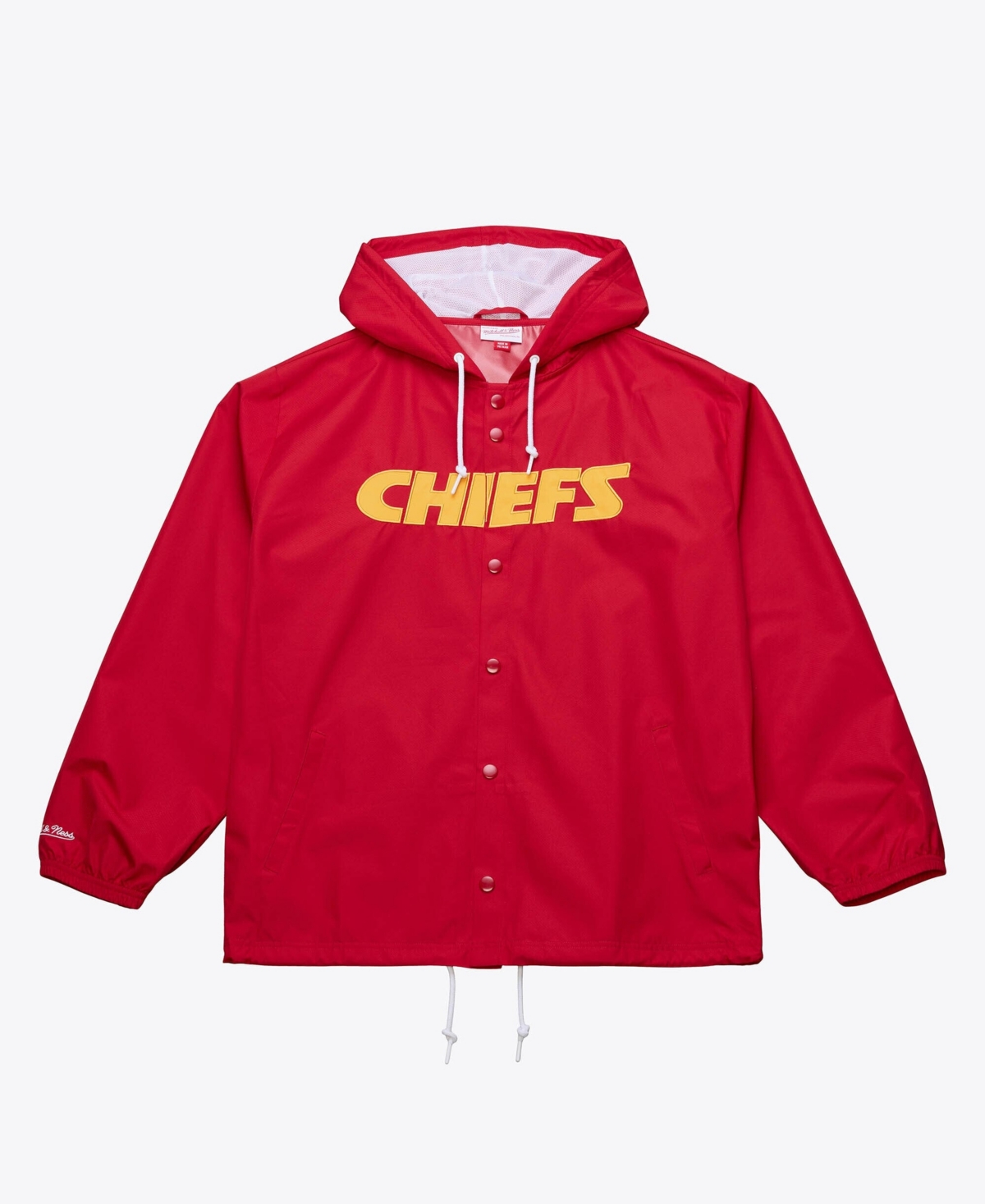 Mitchell & Ness Men's Kansas City Chiefs Coaches Hooded Windbreaker Jacket In Red
