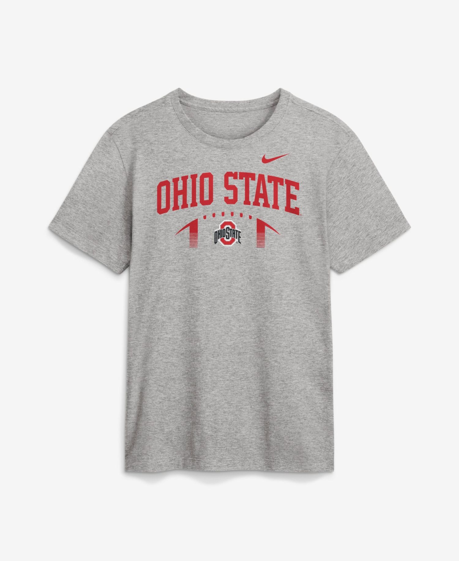 Men's Heather Gray Ohio State Buckeyes Primetime Football Icon T-Shirt