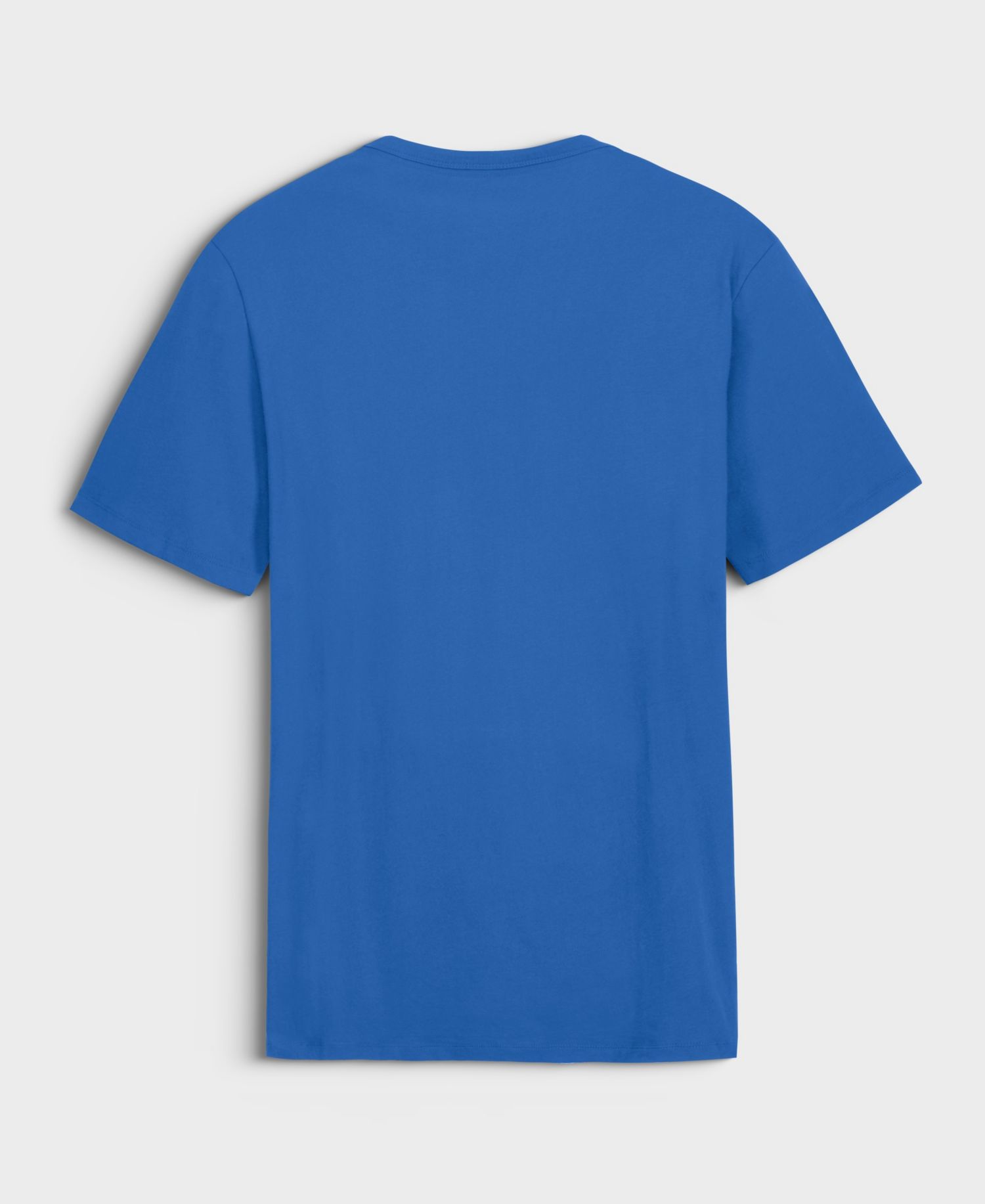 Men's Blue Detroit Lions Old Fashion Rushing Legacy Cotton T-Shirt