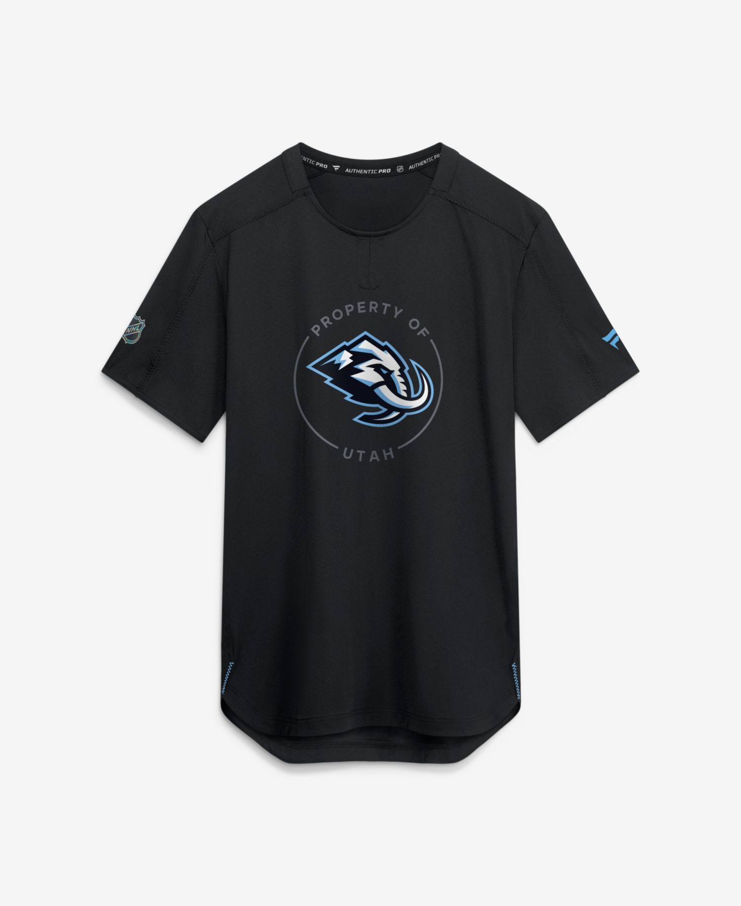 Men's Black Utah Mammoth Authentic Pro Train Performance T-Shirt