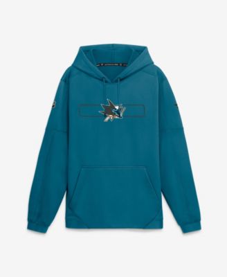 Men's Teal San Jose Sharks Authentic Pro Rink Fleece Pullover Hoodie