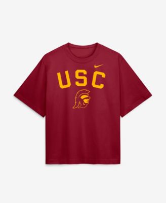 Women's  Cardinal USC Trojans Arch Logo Boxy T-Shirt