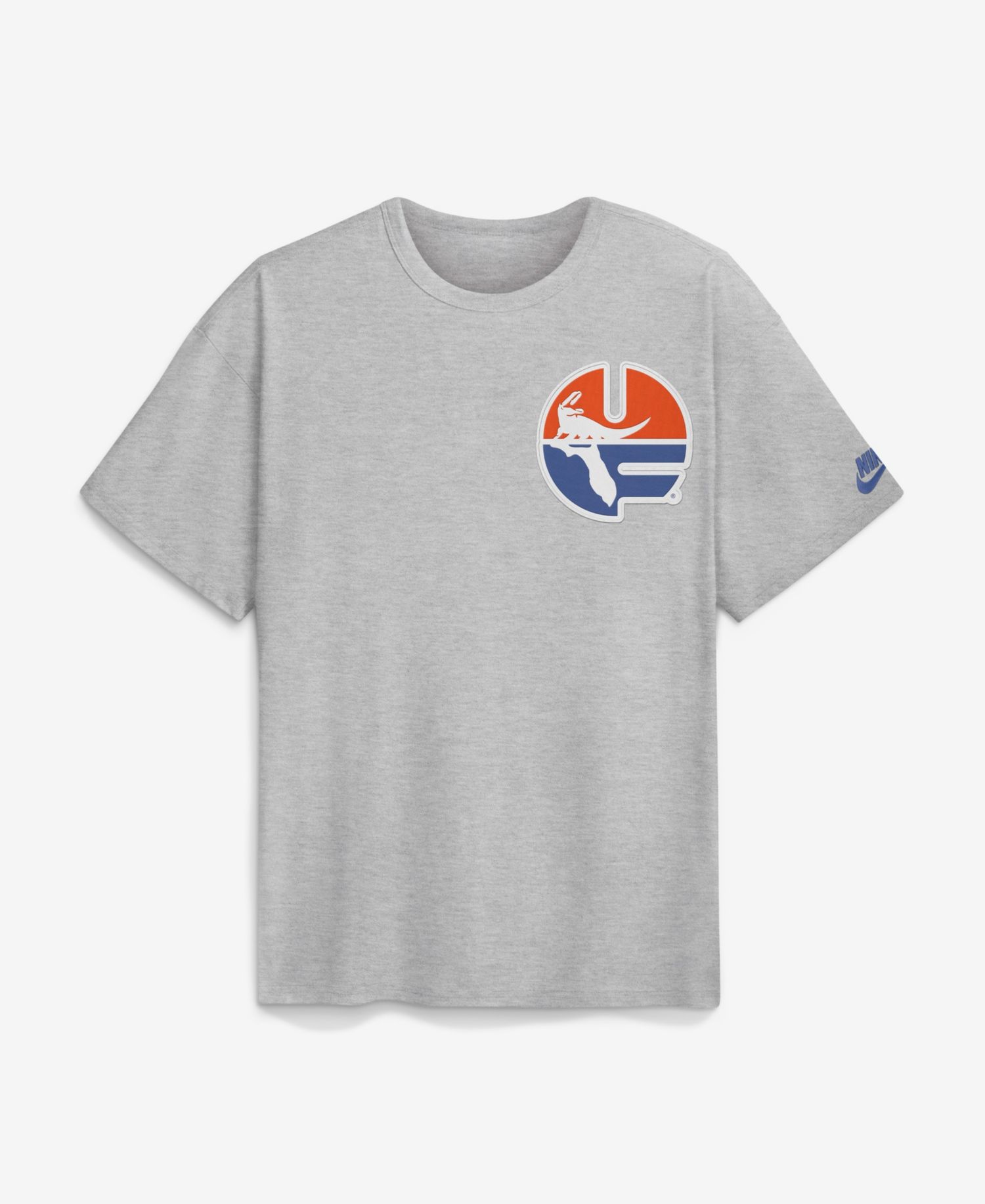Men's Heather Gray Florida Gators Legacy Logo Max90 T-Shirt