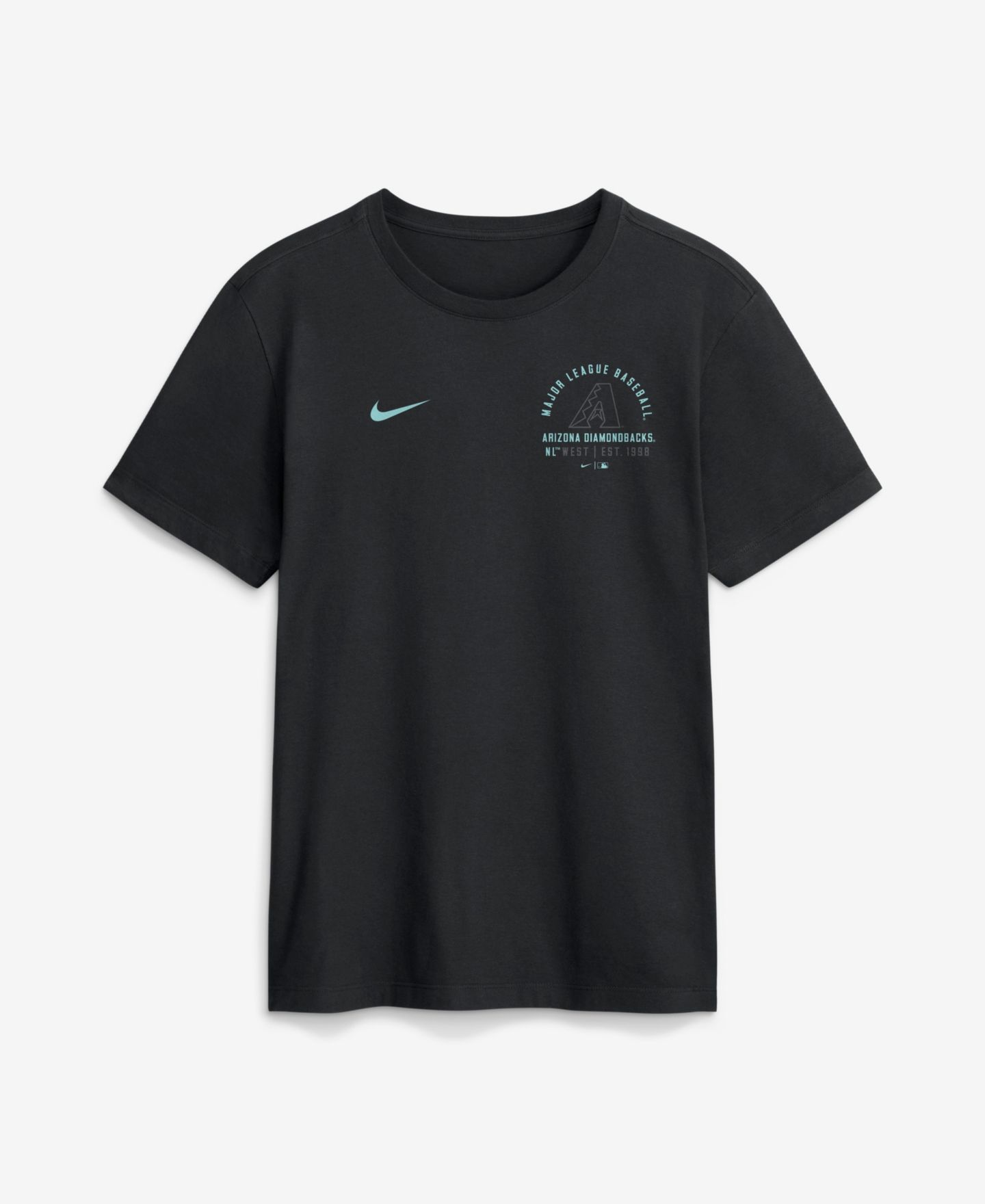 Мужская футболка Nike Black Arizona Diamondbacks Split Logo — фото 1