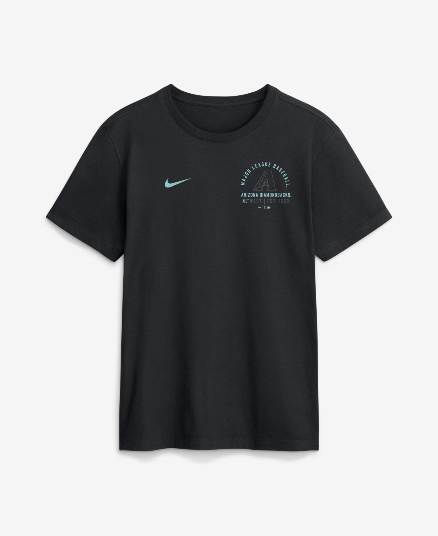 Men's Black Arizona Diamondbacks Split Logo T-Shirt