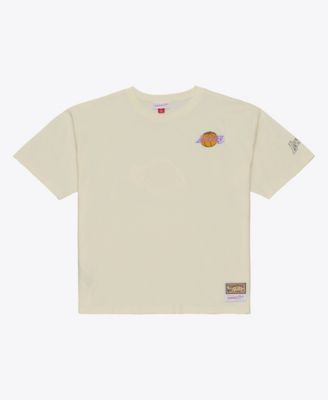 Men's Oatmeal Los Angeles Lakers Heritage Hues Oversized T-Shirt