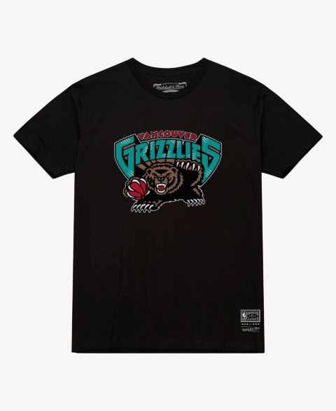 Футболка Mitchell & Ness Black Vancouver Grizzlies Hardwood Classics Arch