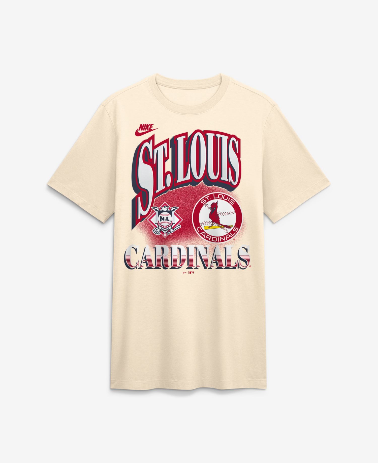 Men's Natural St. Louis Cardinals Vintage Tri-Blend T-Shirt