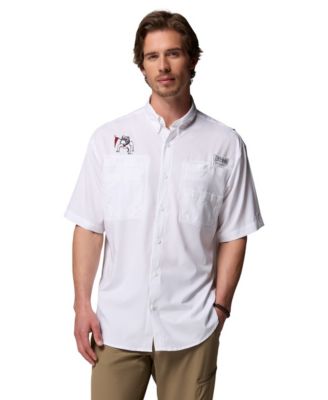 Men's Georgia Bulldogs Tamiami Short-Sleeve Rod-Holder Button-Down Shirt