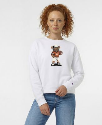 Women's White Texas Longhorns Teddy Bear Sweatshirt
