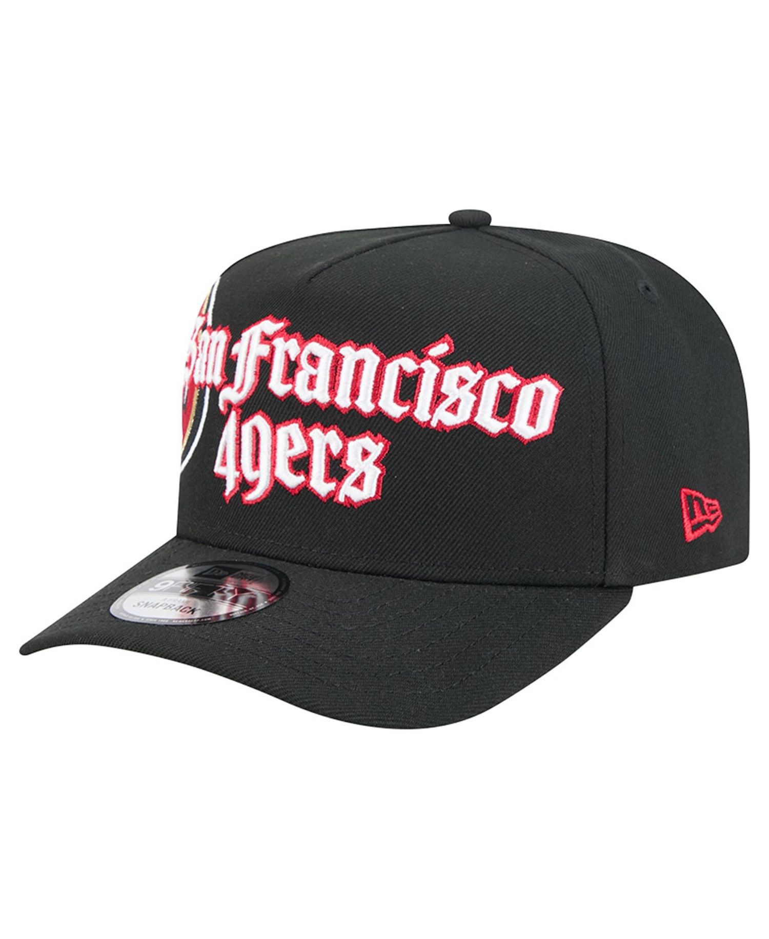 Men's Black San Francisco 49ers Proud A-Frame 9FIFTY Snapback Hat