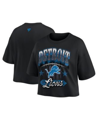 Women's Detroit Lions Americana Cropped T-Shirt