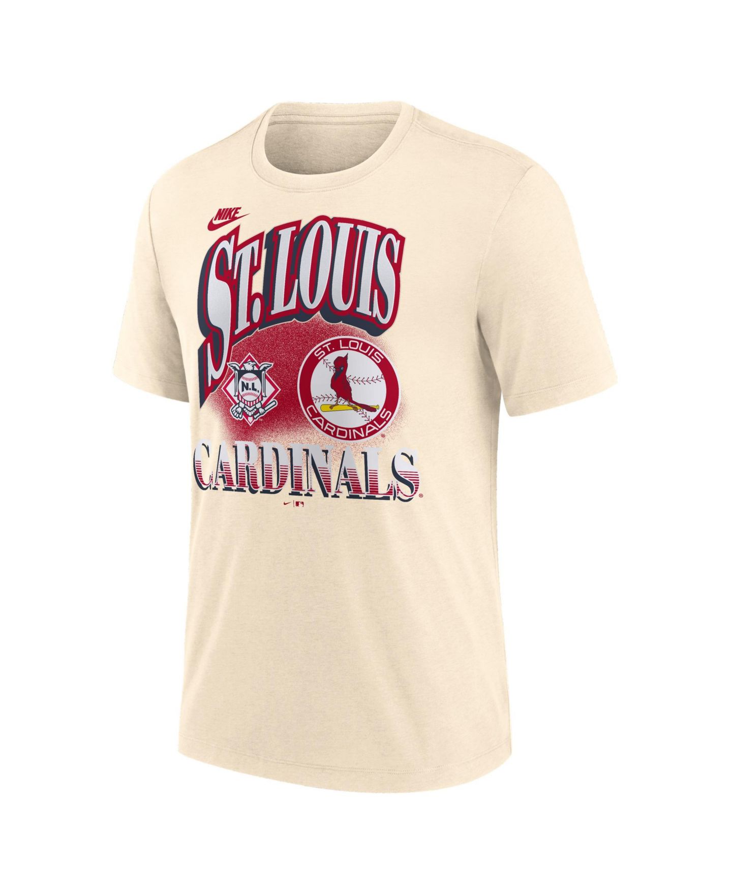 Мужская футболка Nike Natural St. Louis Cardinals Vintage Tri-Blend — фото 3