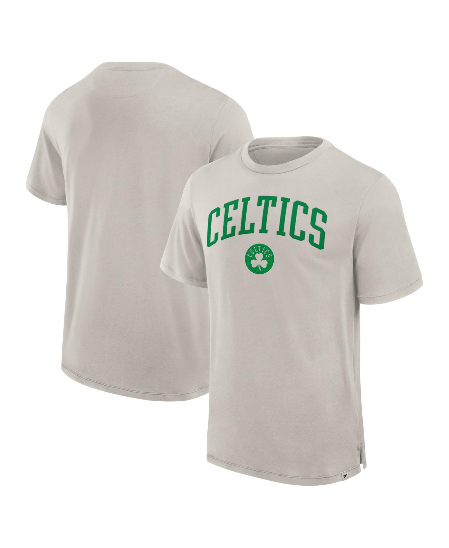 Мужская футболка Fanatics Cream Boston Celtics Crossover Collection Pull Up Jumper Shot Premium — фото 1