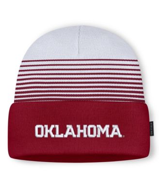 Men's and Women's Crimson/White Oklahoma Sooners On-Field Utility Knit Hat