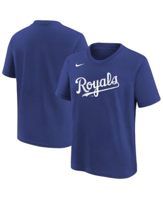 Big Boys and Girls  Royal Kansas City Royals Wordmark T-Shirt