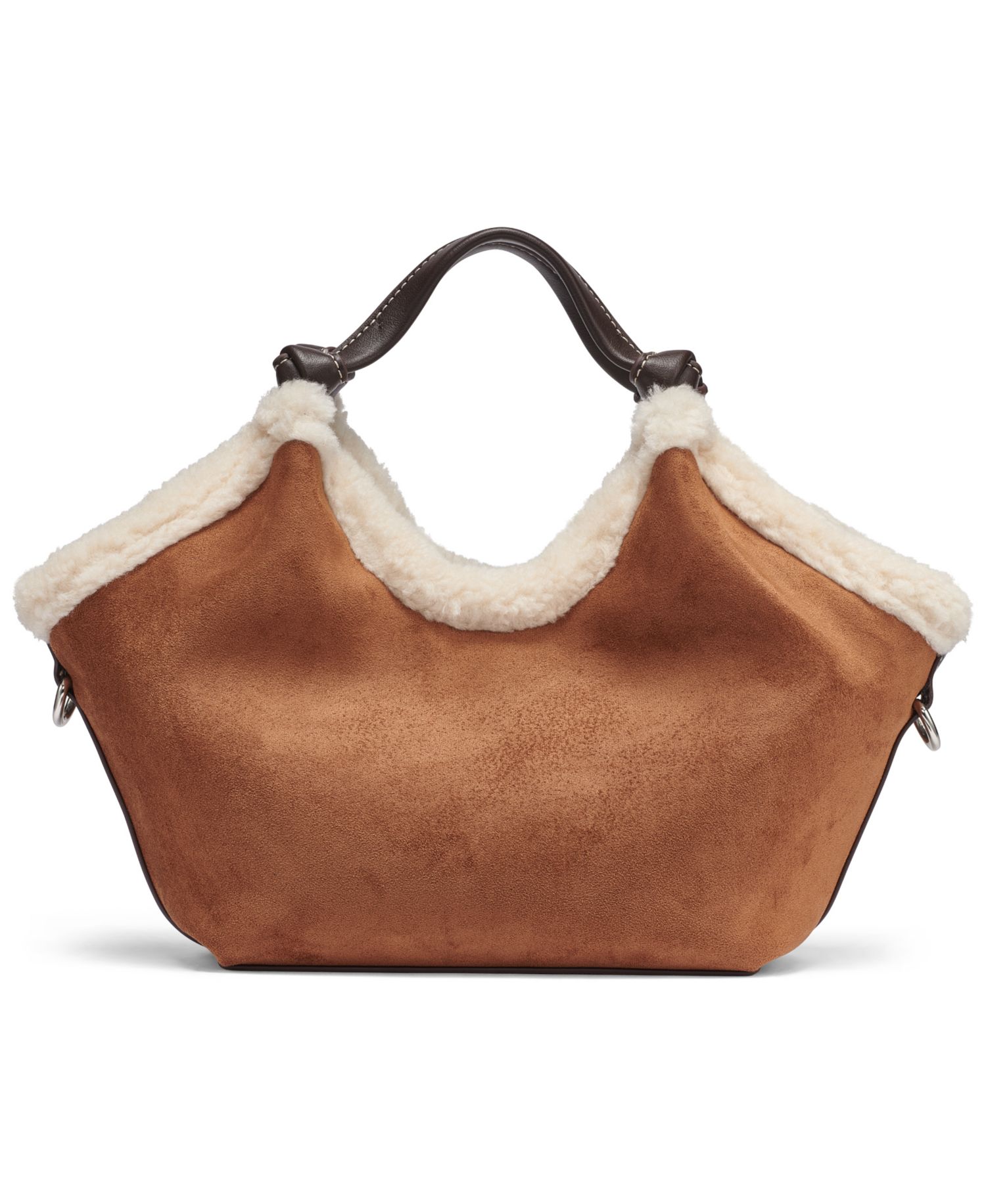 Paula Suede Small Crossbody Tote Handbag