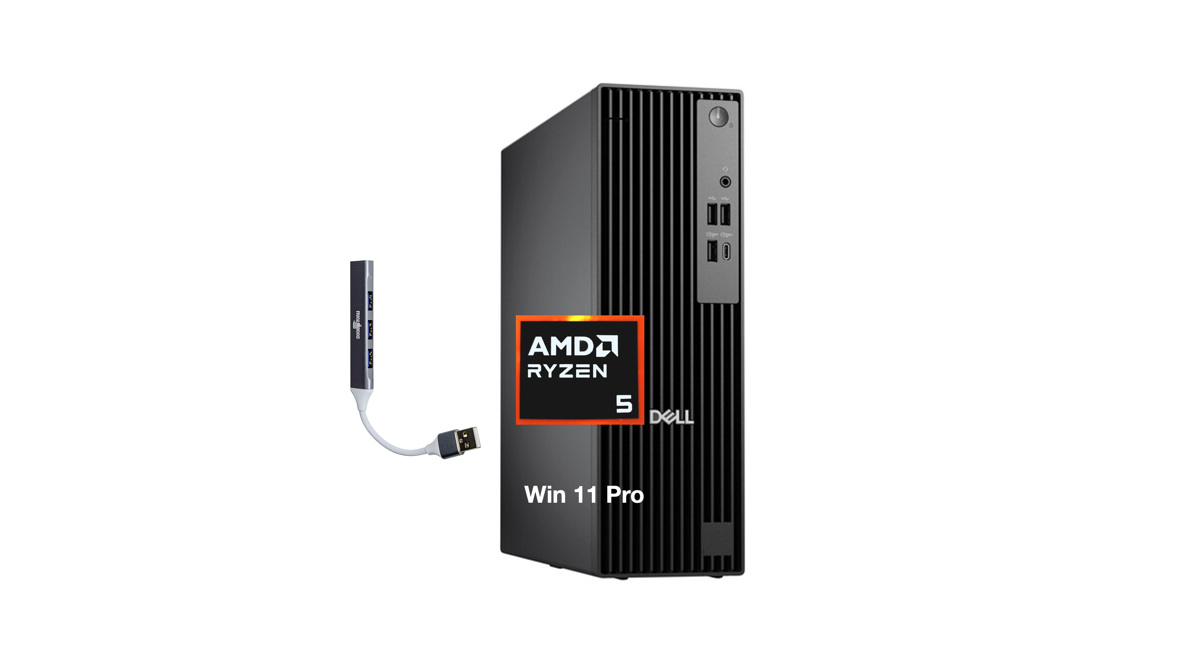 Dell Pro Slim QCS1255 Amd Ryzen 5 8500G Windows 11 Pro Desktop Computer