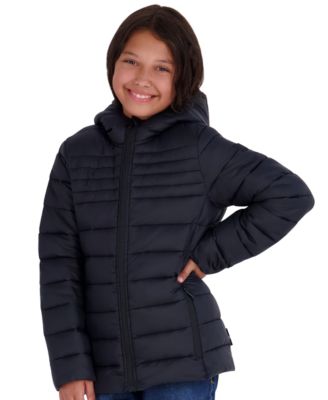 Girls' 5-16 Lightweight Hooded Packable Jacket