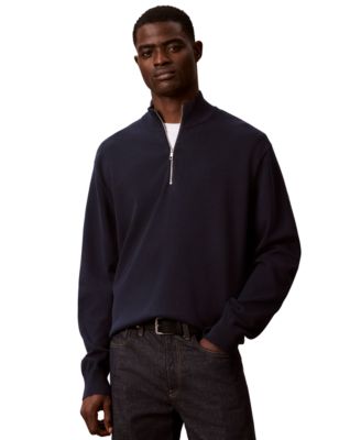 Men's Supima Cotton 1/4 Zip Sweater
