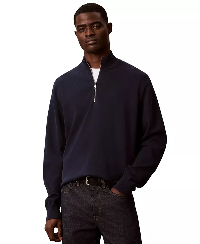 Men's Supima Cotton 1/4 Zip Sweater - thumbnail 6