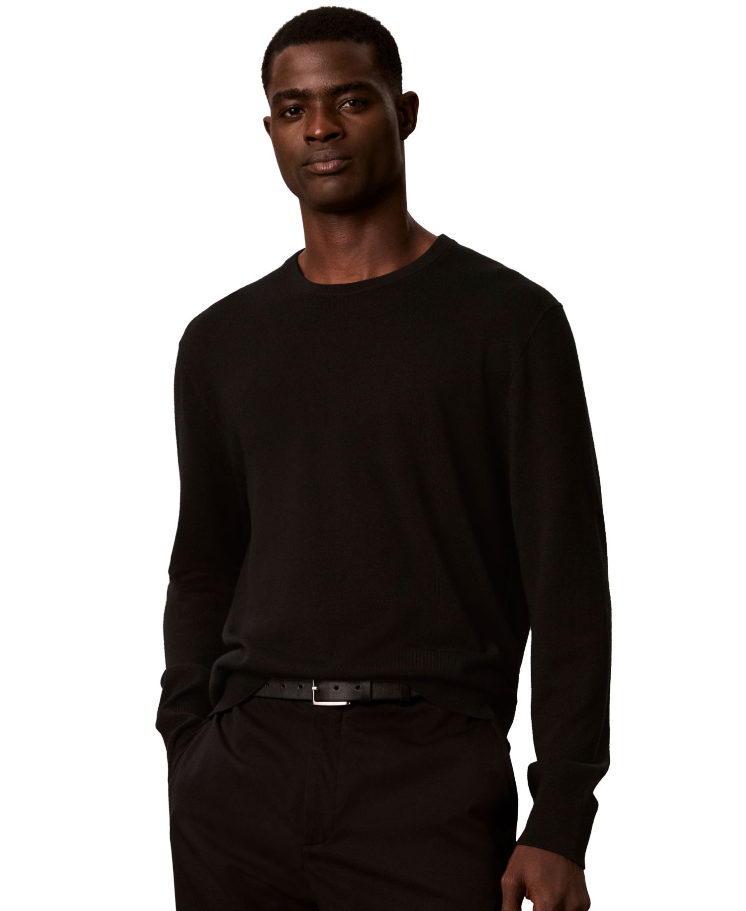 Men's Lightweight Merino Wool Crewneck Sweater