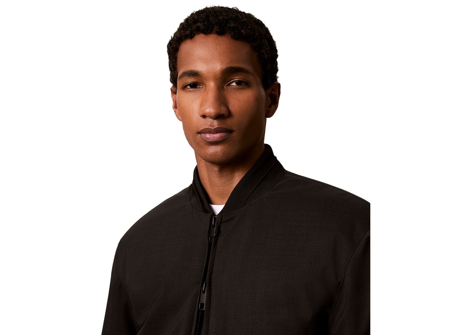 Men's Classic-Fit Twill Bomber Jacket